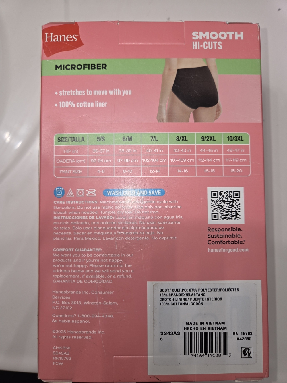 12 HANES Microfiber PANTIES NEW IN BOX, 12 TOTAL - Picture 2 of 3